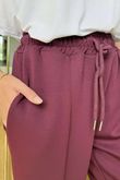 Made in Italy Cricket City Seamed Jogger Beetroot